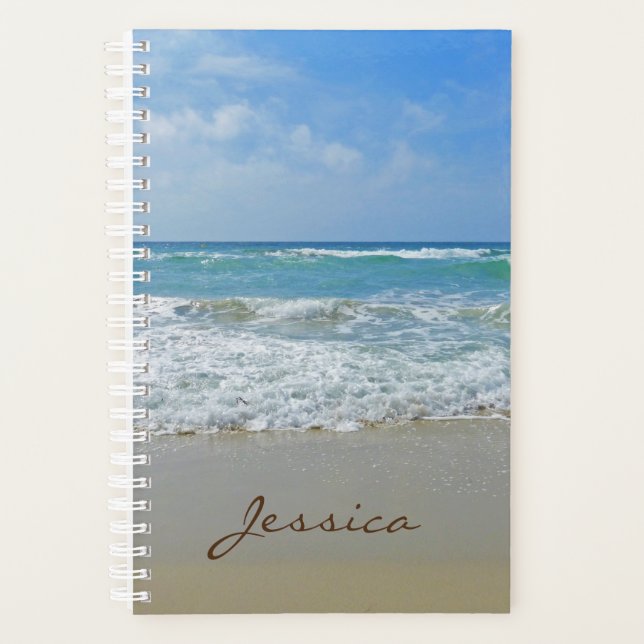 Beach Personalised Name Planner (Front)