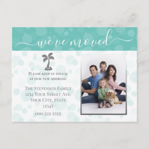 Beach Photo Moving Announcement Change of Address