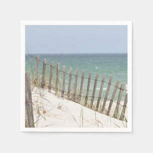 Beach photo napkin
