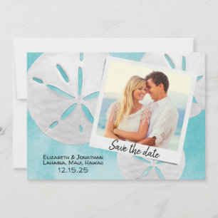 Beach Photo Sand Dollars Sea Blue Destination Save The Date