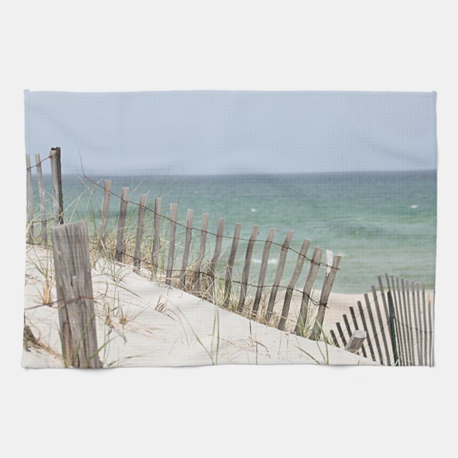 Beach photo tea towel (Horizontal)