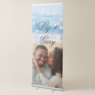 Beach Photo Wedding Banner Print