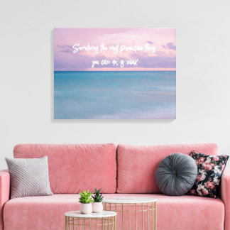 Beach Photography Decor with Travel Quote