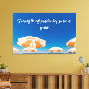 Beach Photography Decor with Travel Quote