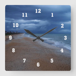 Beach Photography Square Wall Clock
