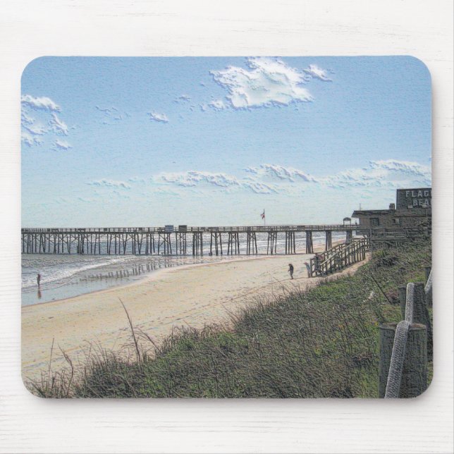 Beach pier mouse mat (Front)
