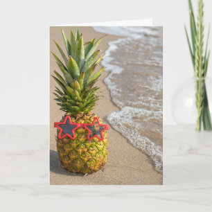 Beach Pineapple Friend's Birthday Card