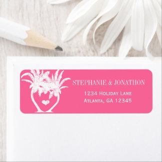 Beach Pink Palm Tree Destination Chalkboard