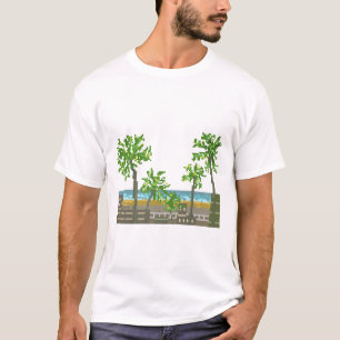 Beach Pixel Art Nature T-Shirt