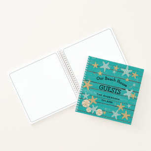 Beach Planks and Starfish Guest Notebook