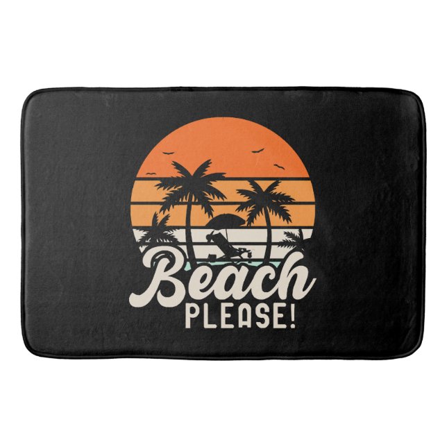 Beach Please Bath Mat (Front)