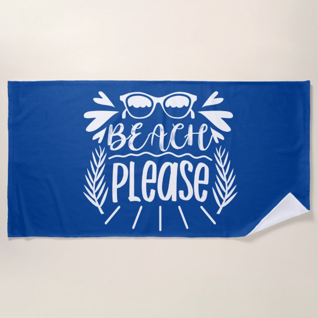 Beach please beach towel (Front)