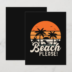 Beach Please Card