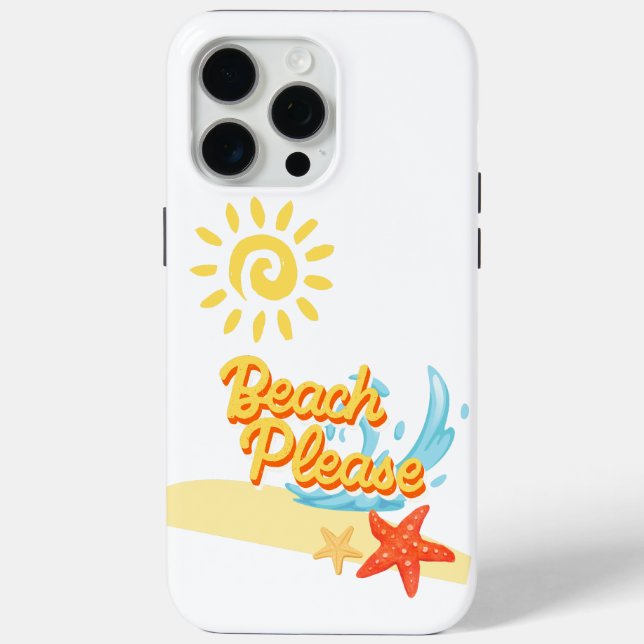 beach please Case-Mate iPhone case (Back)