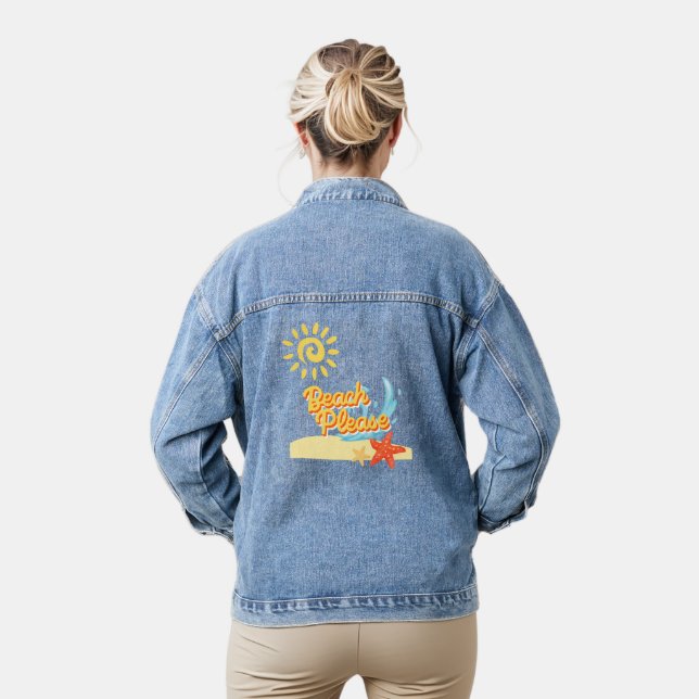 beach please denim jacket (Model)