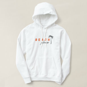 beach please. palm tree. Pullover Hoodie