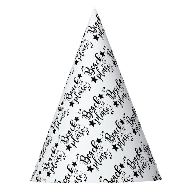 Beach Please Party Hat (Front)