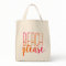 Beach Please | Pink and Orange Tote Bag