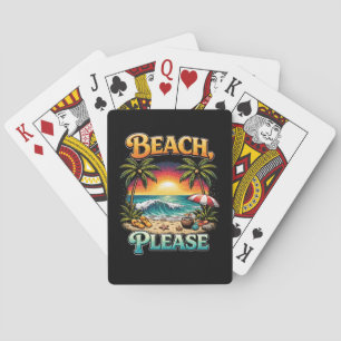 Beach, Please Playing Cards