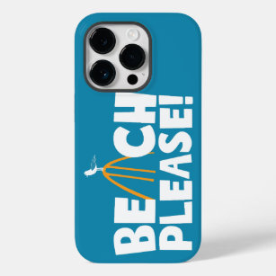 Beach Please Summer Surfboard Surfer Vacation Case-Mate iPhone 14 Pro Case