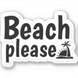 Beach please text design