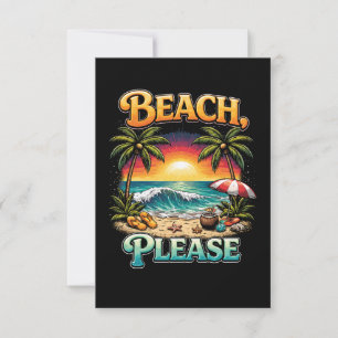 Beach, Please Thank You Card