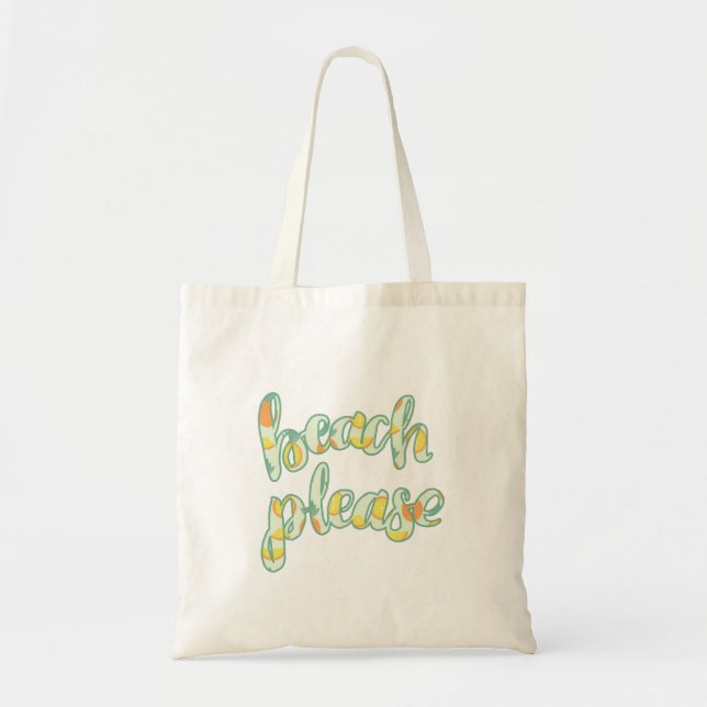 Beach Please Tote Bag (Front)