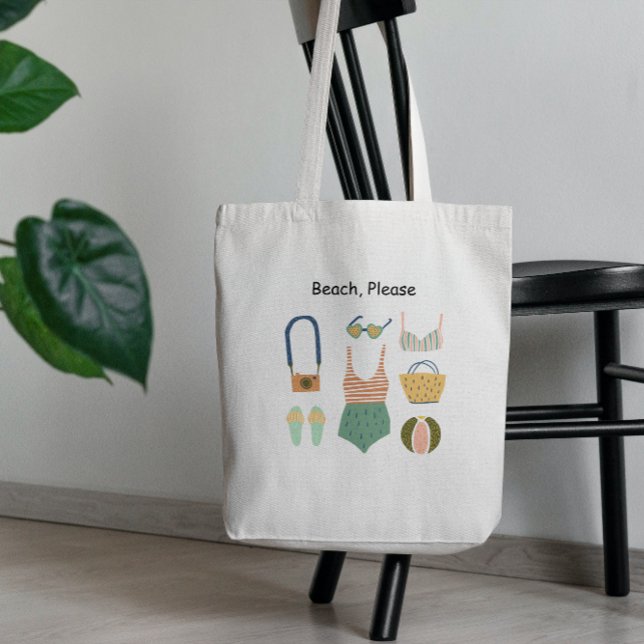 Beach, Please Tote Bag (Creator Uploaded)