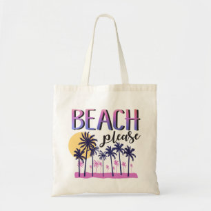 Beach Please Tote Bag ( Pink Colours)