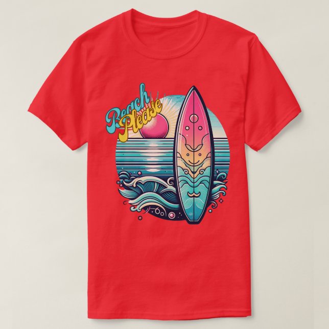 beach please TShirt (Design Front)