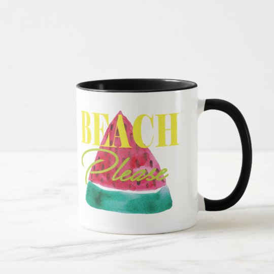BEACH PLEASE WATERMELON MUG