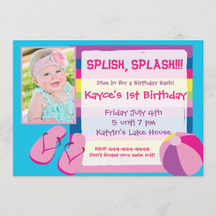Beach Pool Invitation