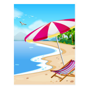 Beach Cartoon Postcards | Zazzle UK