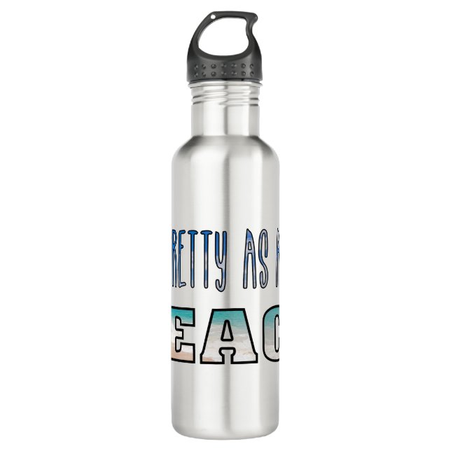Beach Pretty As Humour 710 Ml Water Bottle (Front)