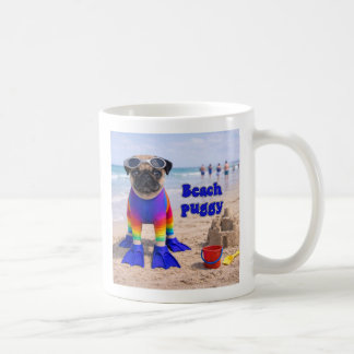 Beach Puggy Coffee Mug
