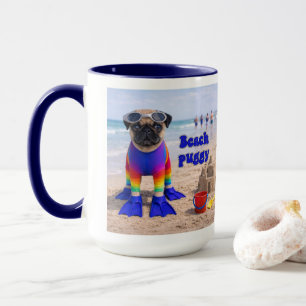 Beach Puggy Mug