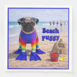 Beach Puggy Napkin