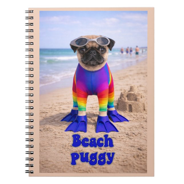 Beach Puggy Notebook (Front)