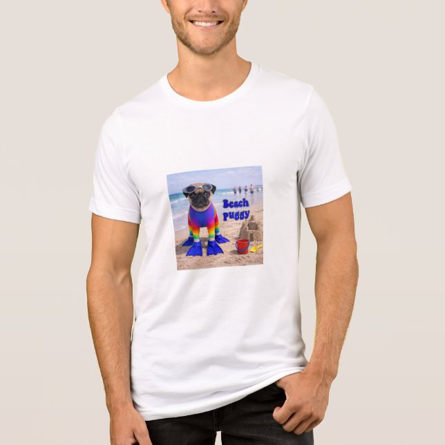 Beach Puggy Tri-Blend Shirt (Front)