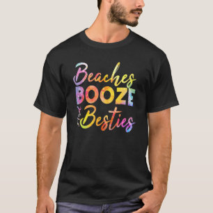 Beach Quote Beaches Booze And Besties Summer Vacat T-Shirt