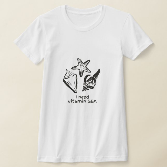 Beach Quote T-Shirt  (Laydown)