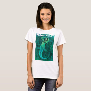 Beach Ready Vintage Mermaid women's T-shirt