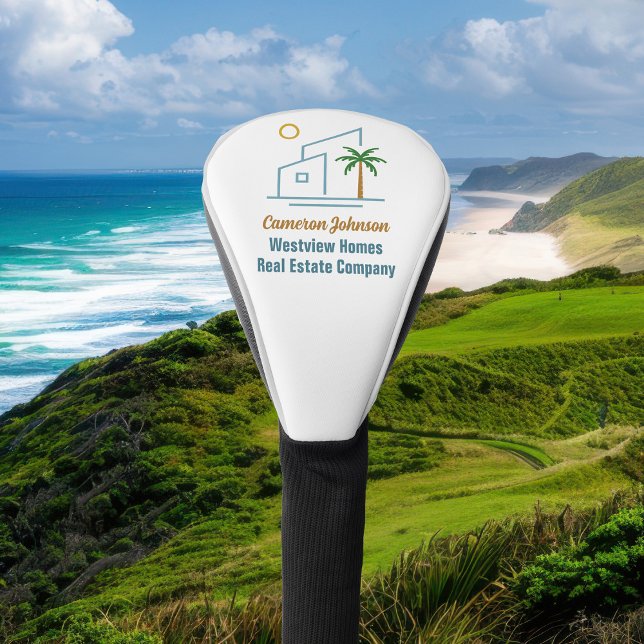 Beach Real Estate Company Custom Coastal Realtor Golf Head Cover (Creator Uploaded)