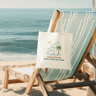 Beach Real Estate Company Cute Customisable Tote Bag