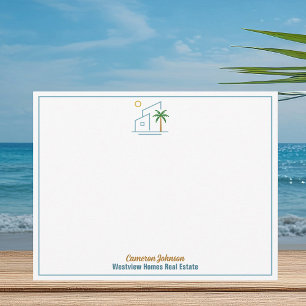 Beach Real Estate Company Cute Customised Card