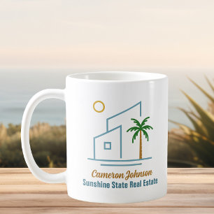 Beach Real Estate Company Cute Personalised Coffee Mug