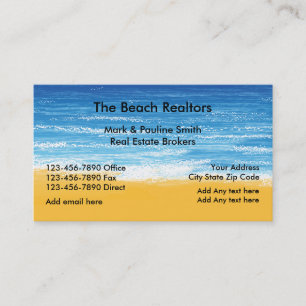 Beach Real Esteate Business Card