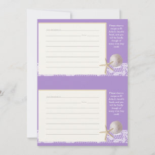 Beach Recipe Cards two 3 x 5