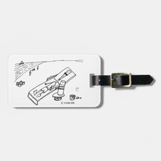 Beach Reed Luggage Tag (Front Horizontal)