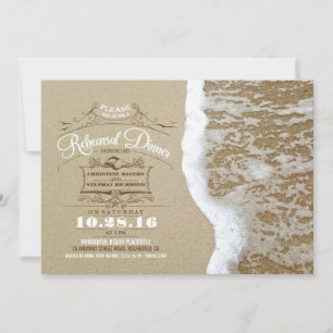 beach rehearsal dinner invitations
